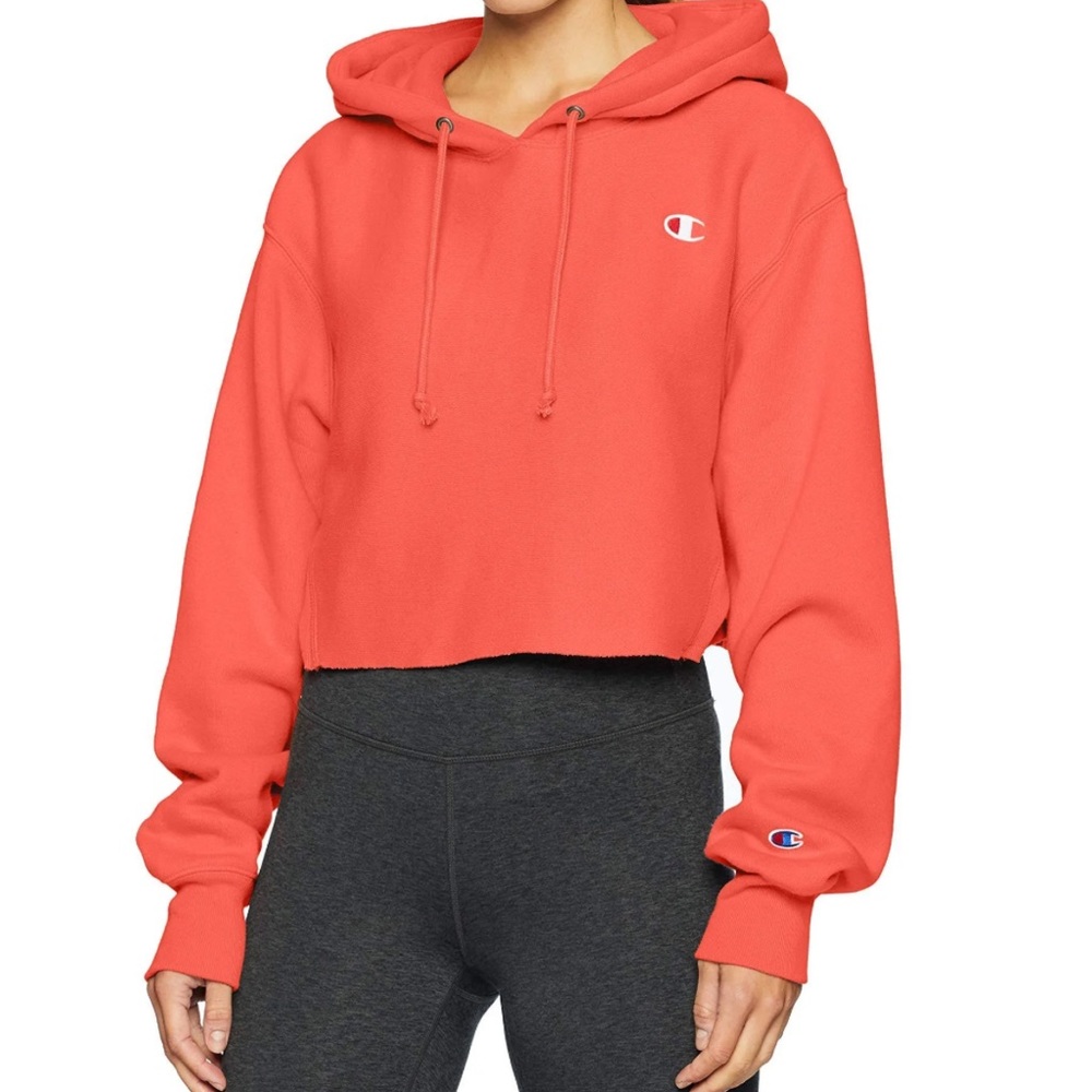 Champion reverse weave cut-off cropped hoodie